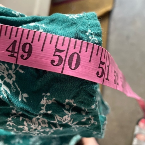 Liberty Love Juniors Floral Jumpsuit - Green I Size: L - Picture 13 of 14